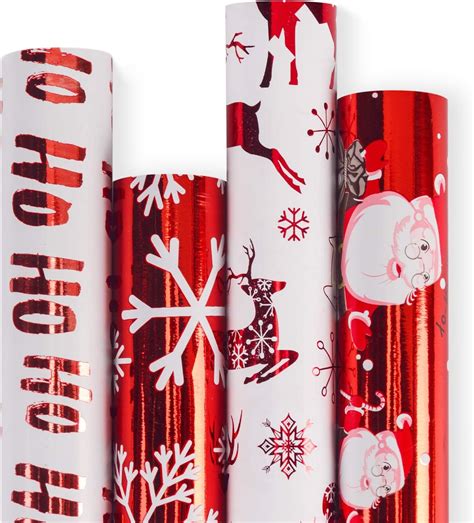 metallic christmas wrapping paper|Amazon.com: Christmas Wrapping Paper Metallic.